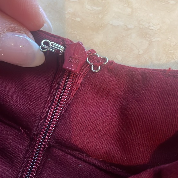 J.O.A.Los Angeles Burgundy Dress Y2K style Like NEW Womens Size Medium - Picture 11 of 11